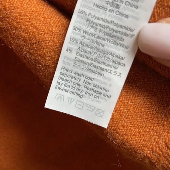 Madewell Fall Cardigan Pocket Grandpa Shacke Mulled Cider Tangerine Preppy NWT - Picture 5 of 6